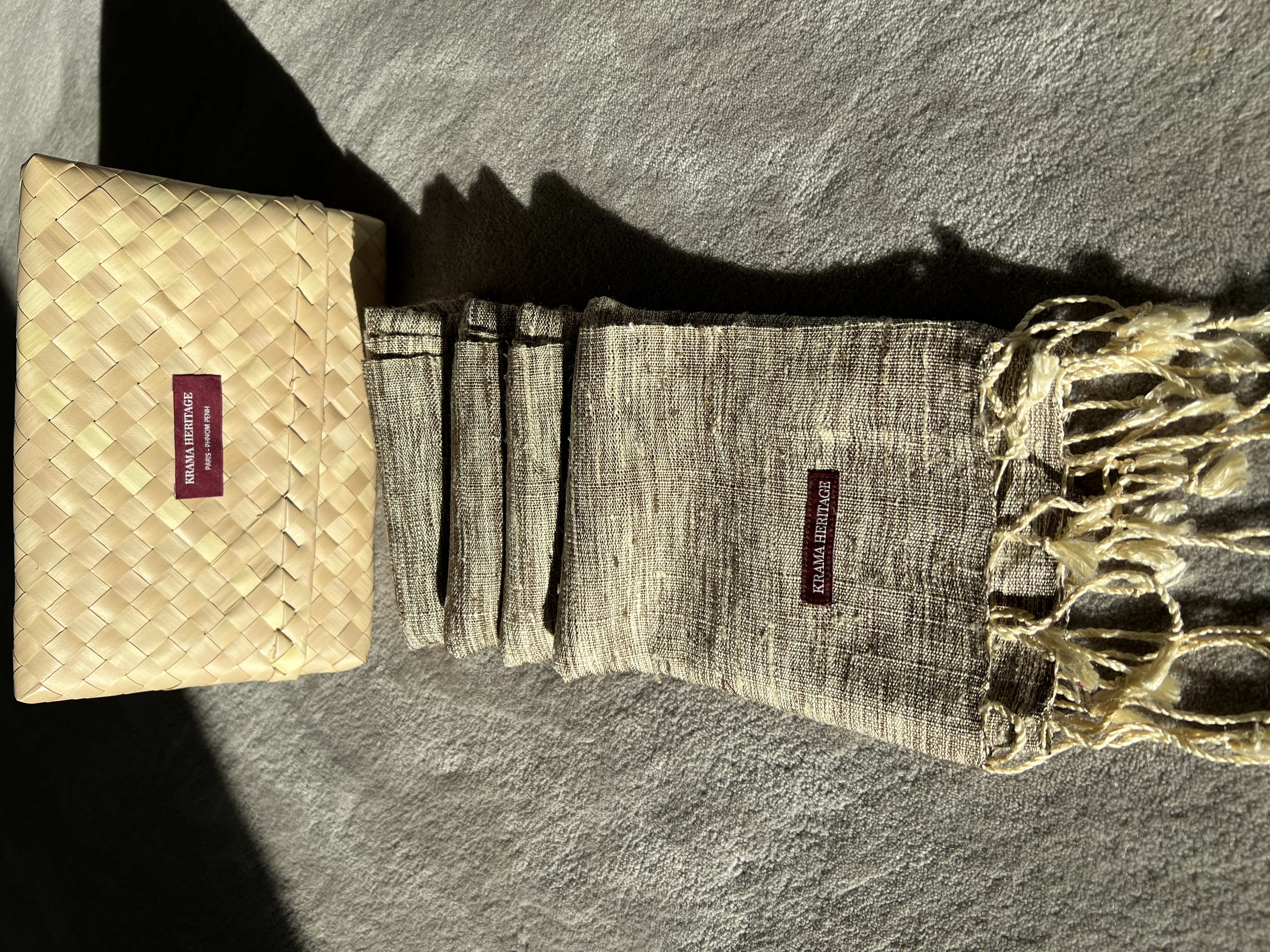 Le Grand Krama Texturé Sable 6