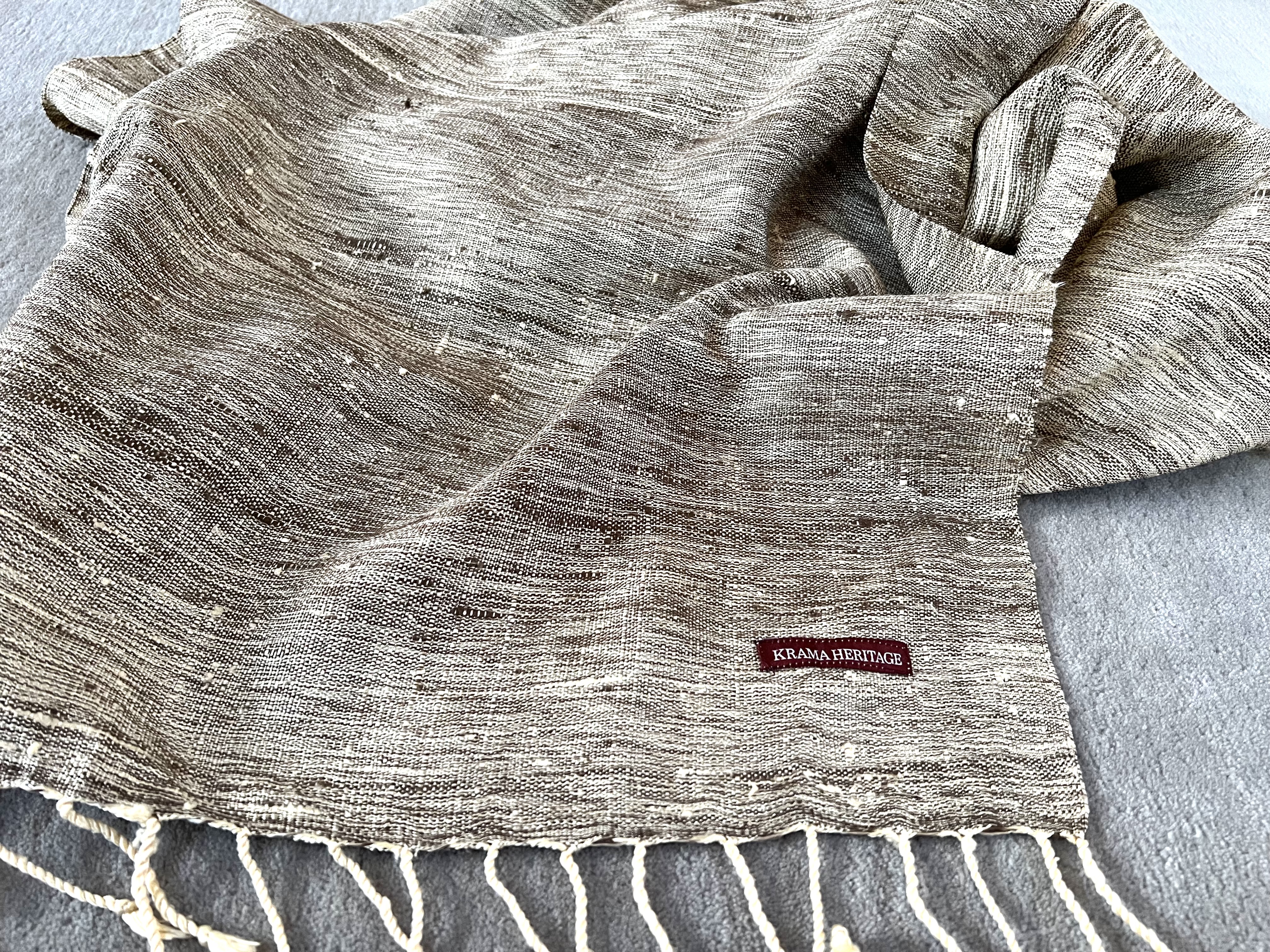 Le Grand Krama Texturé Sable 8