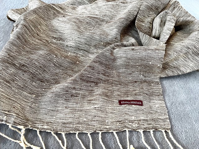 Le Grand Krama Texturé Sable 8