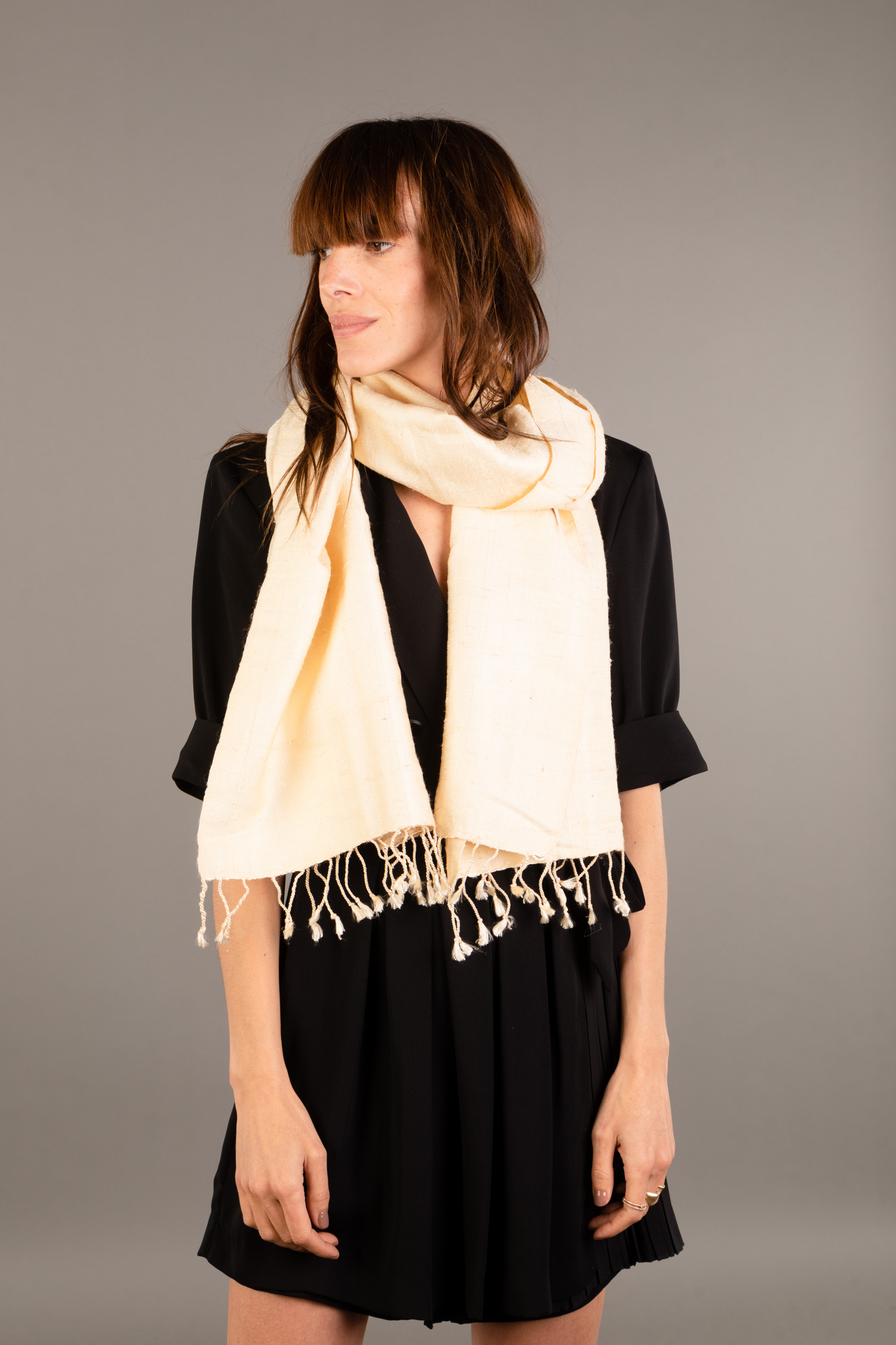 Le Grand Krama Texturé Naturel 3