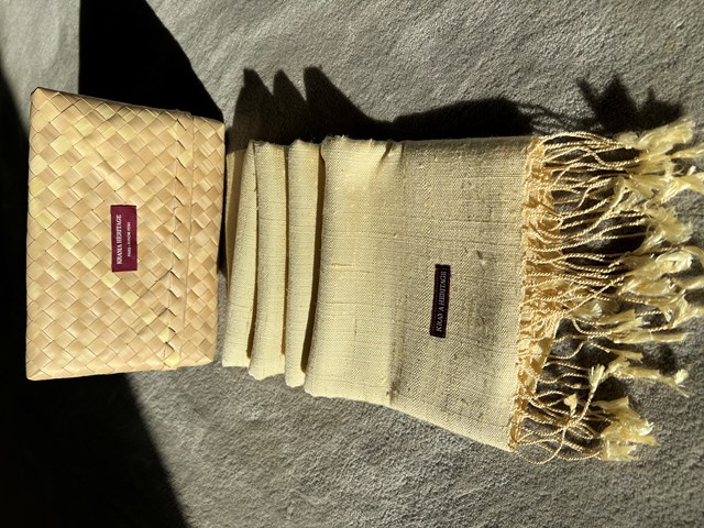 Le Grand Krama Texturé Naturel 5