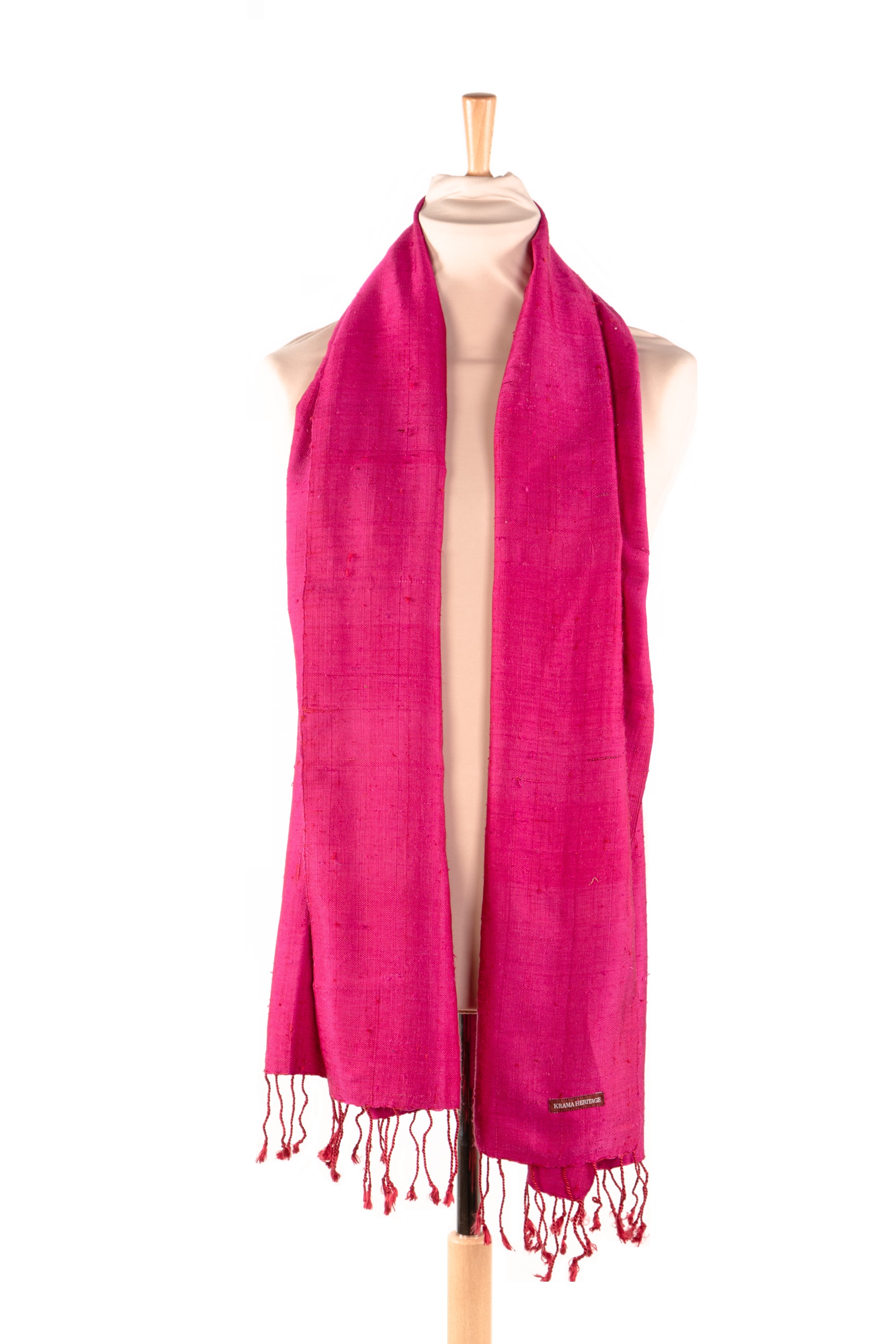 Le Grand Krama Texturé Fushia 5