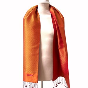 Le Krama en Soie Diamond Luxueux Orangé
