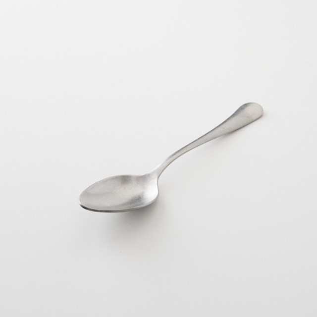 Cuillère à soupe campagne inox patiné, fabriquée en Italie
