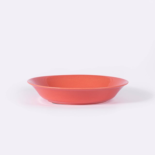 assiette en porcelaine creuse terracotta