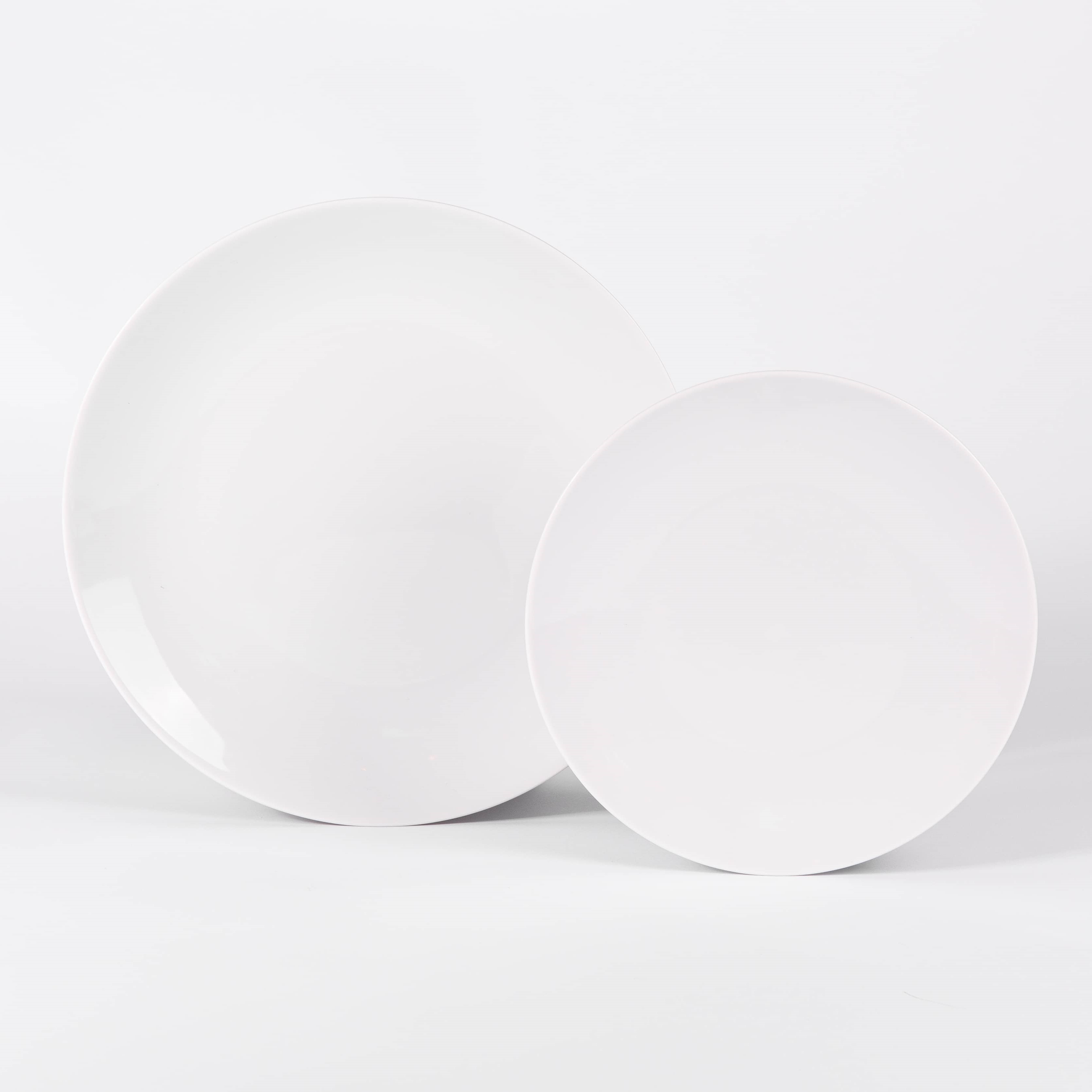 assiette à dessert ronde en porcelaine de Limoges blanche