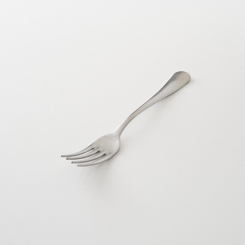 Fourchette campagne inox patiné, fabriquée en Italie