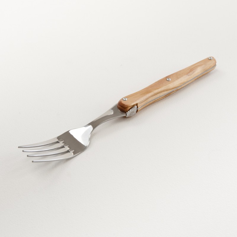 Fourchette manche en bois, fabriquée en France
