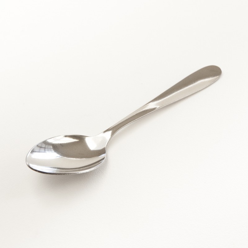 Lot 6 cuillères à soupe de cantine en inox, fabriqué en France