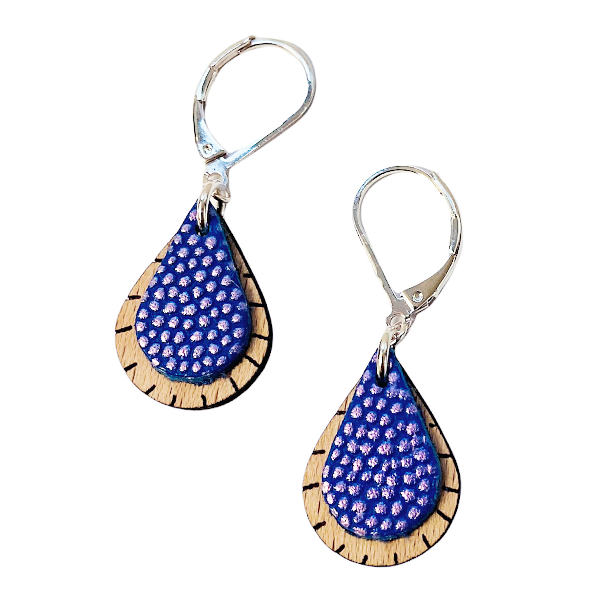 Boucles d'oreilles GOUTTE Parme 4