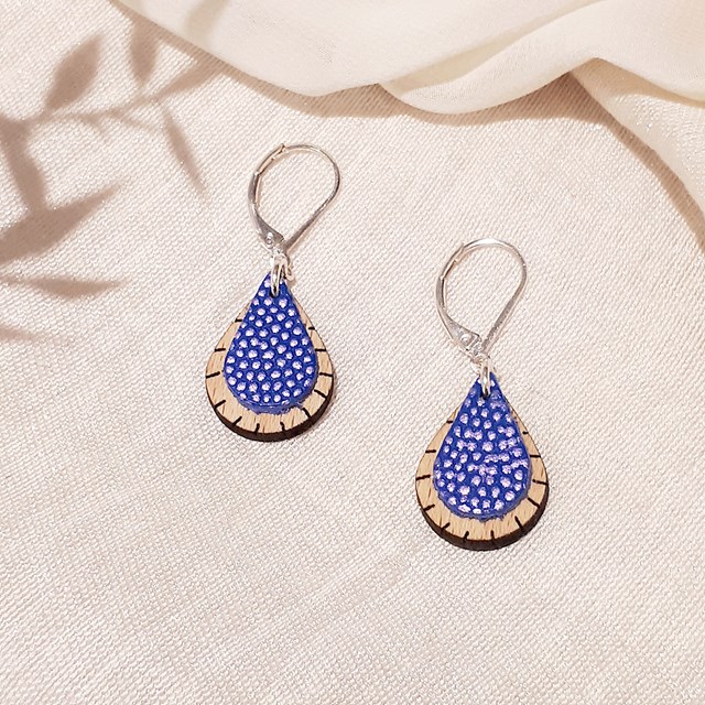 Boucles d'oreilles GOUTTE Parme 5
