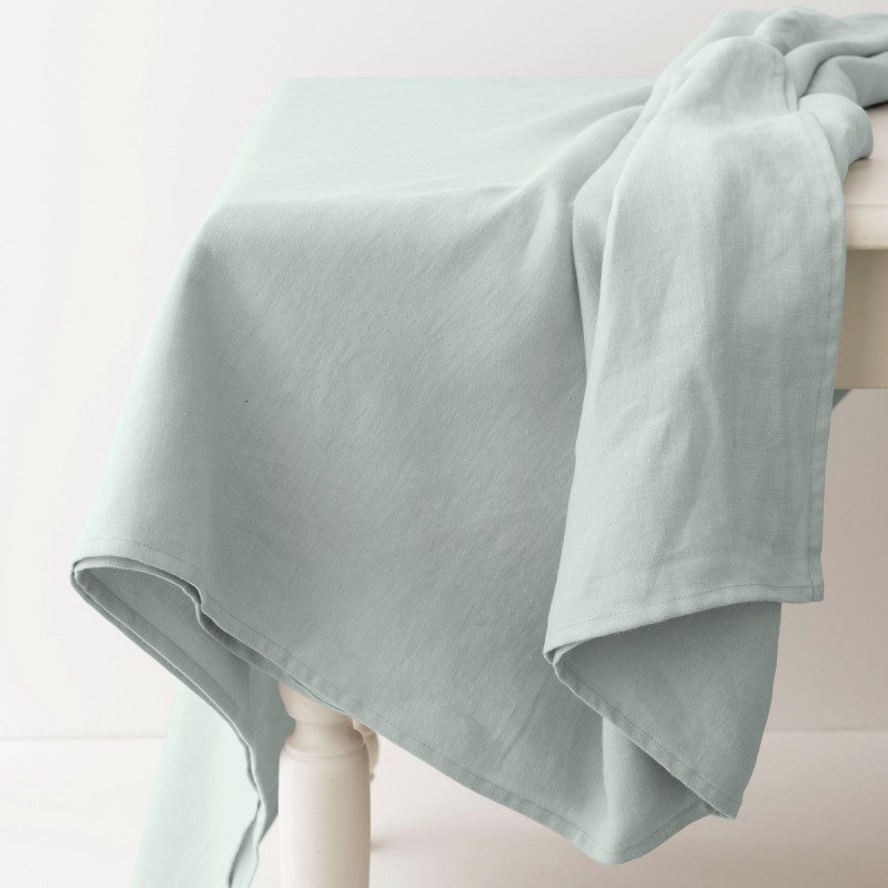 Nappe en lin léger glacier, fabriquée en France