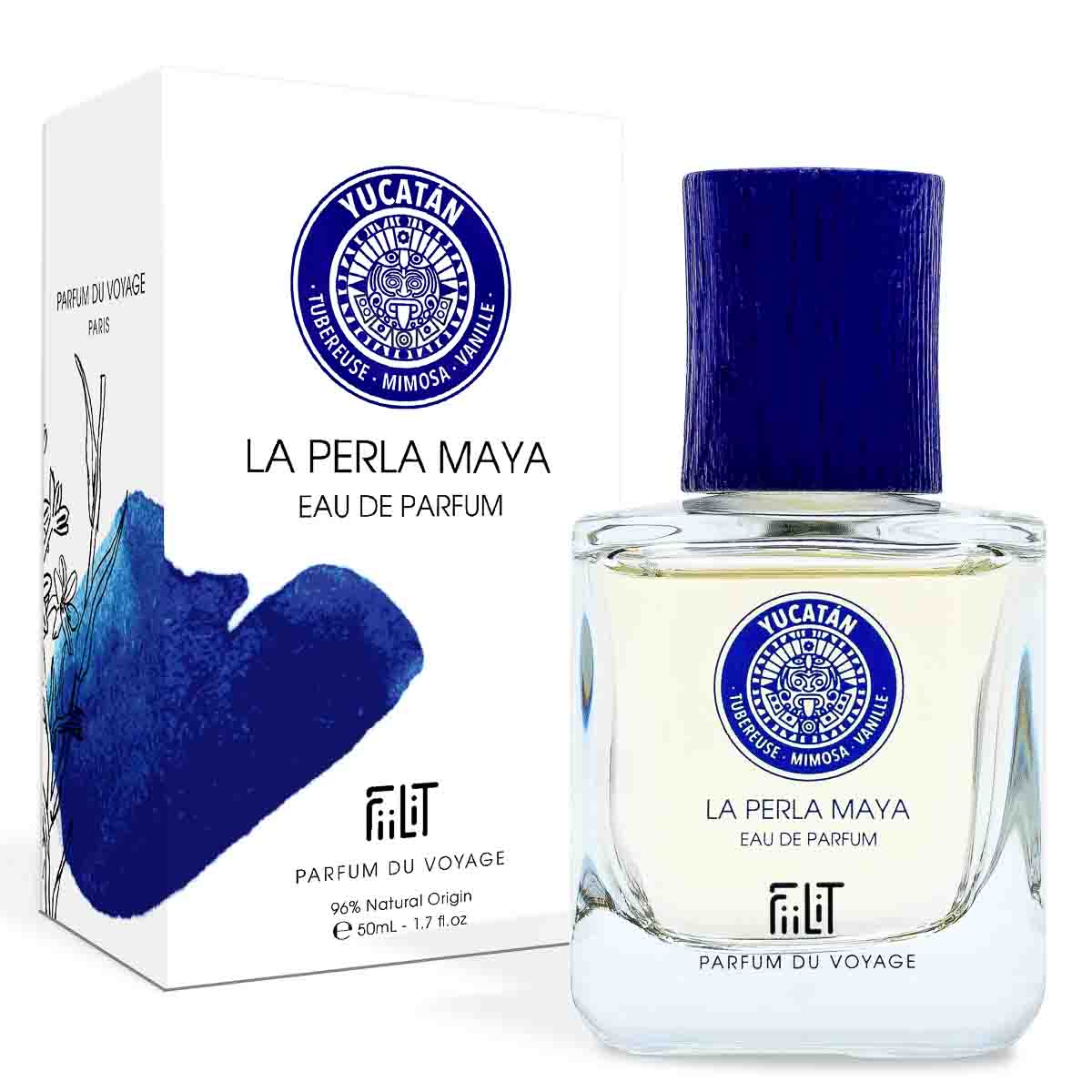 LA PERLA MAYA - YUCATAN, EAU DE PARFUM 50ML, 96% NATURELLE, VEGAN, UNISEXE, RECHARGEABLE 3