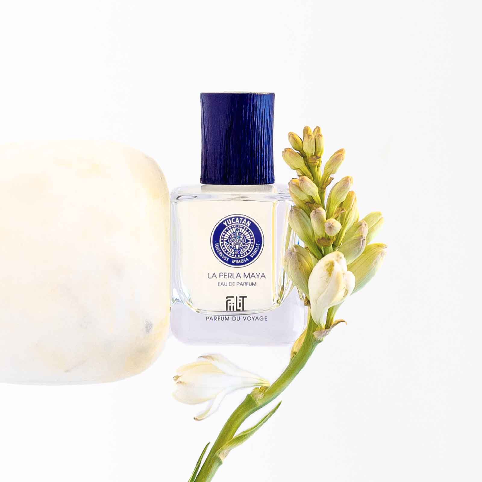 LA PERLA MAYA - YUCATAN, EAU DE PARFUM 50ML, 96% NATURELLE, VEGAN, UNISEXE, RECHARGEABLE 2