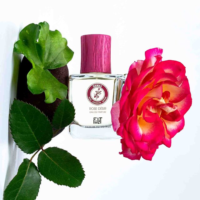 ROSE DÉSIR - DAMAS, EAU DE PARFUM 50ML, 95% NATURELLE, VEGAN, UNISEXE, RECHARGEABLE 4