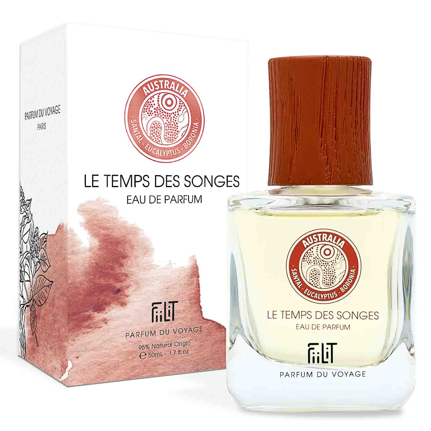 LE TEMPS DES SONGES AUSTRALIA, EAU DE PARFUM 50ML, 95% NATURELLE, VEGAN, UNISEXE, RECHARGEABLE 4