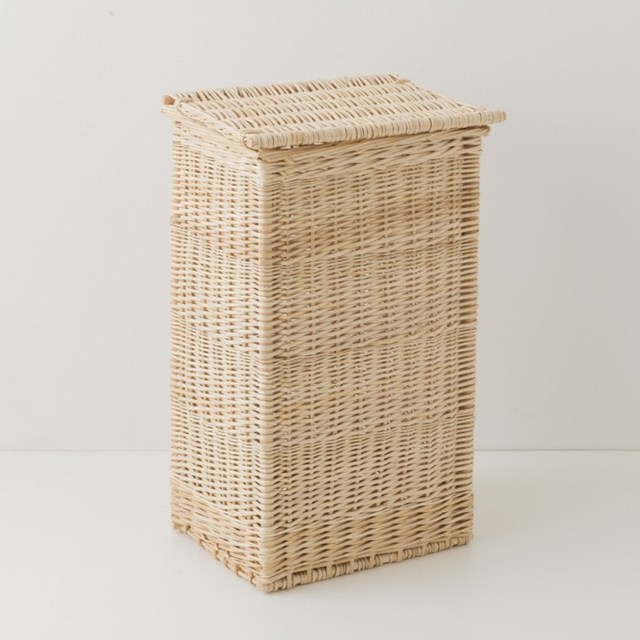 Panier à linge en osier, fabriqué en France