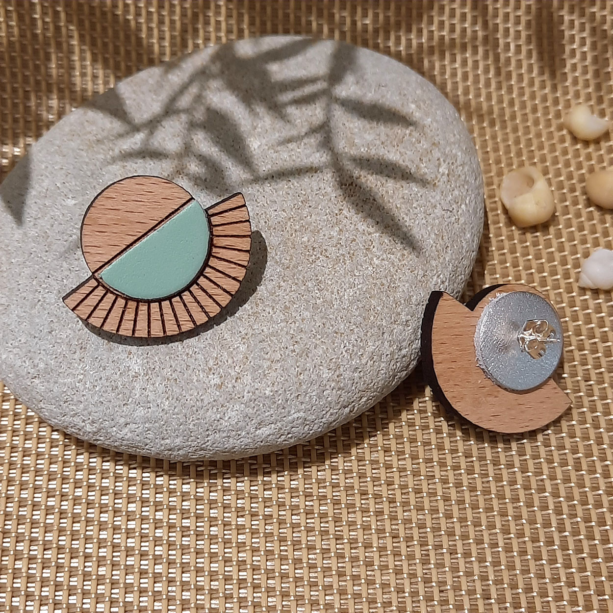 Puces d'oreilles AZTÈQUE Menthe 3