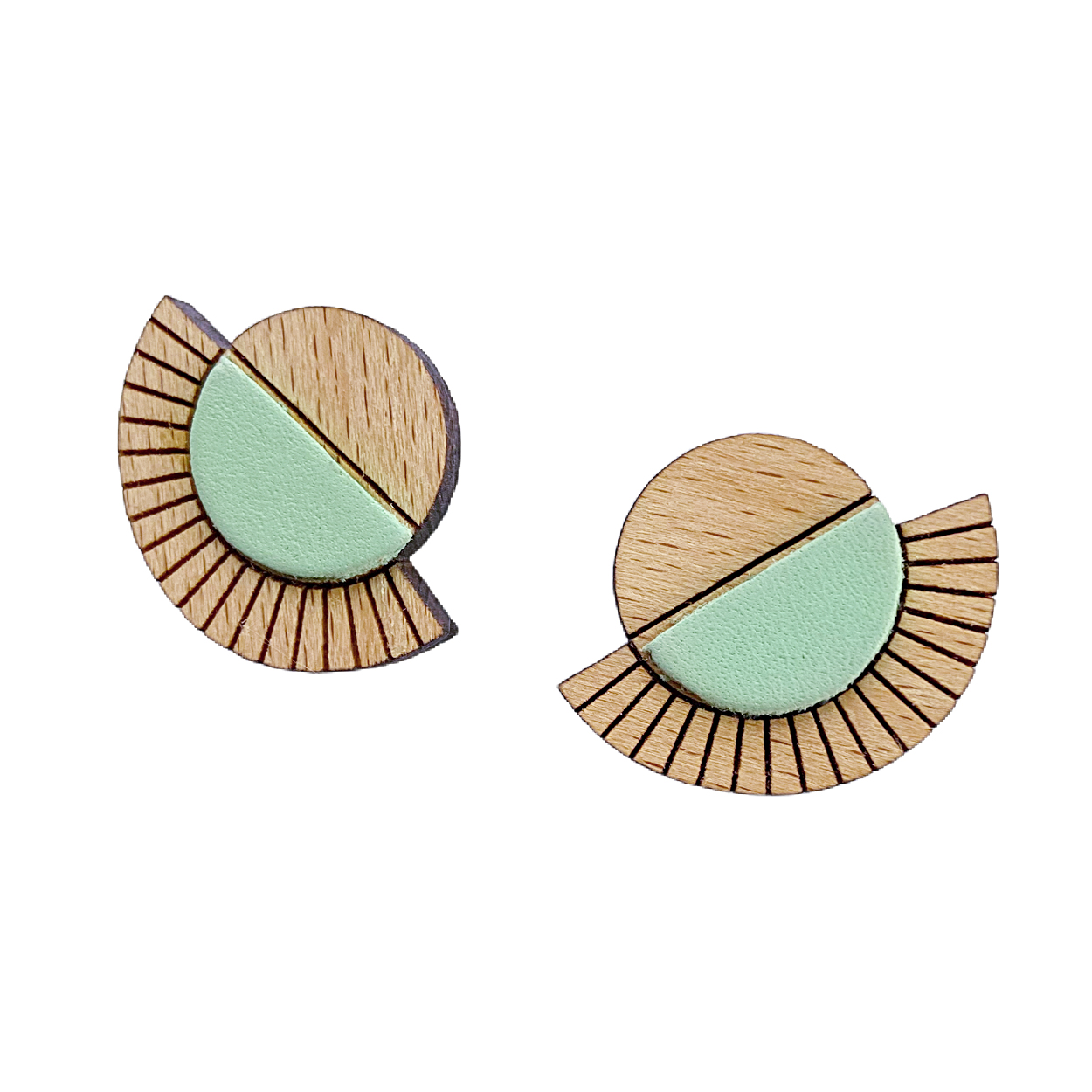 Puces d'oreilles AZTÈQUE Menthe 2