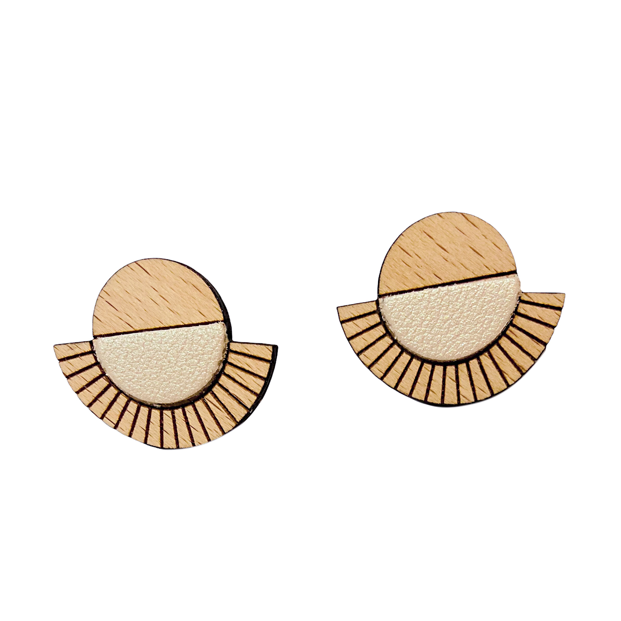 Puces d'oreilles AZTÈQUE Ivoire 3