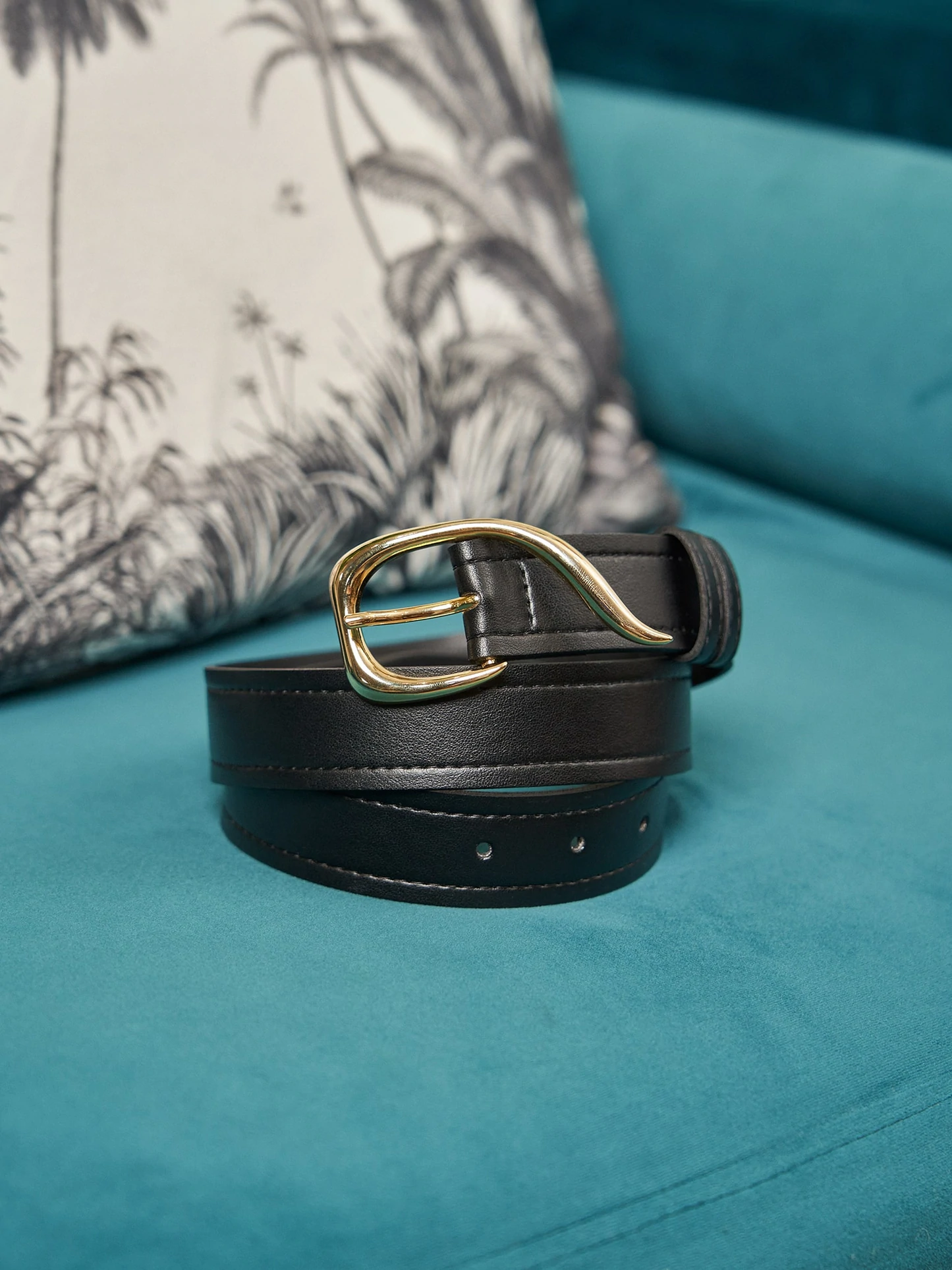 ceinture Virgule noire 100% recyclées, végétales et naturelles