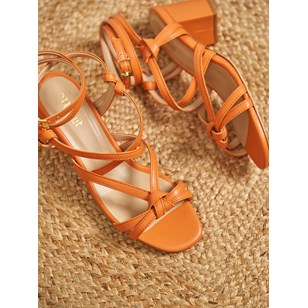 Sandales Hoya vegan - Mandarine