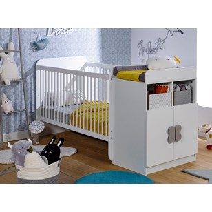 Lit bébé évolutif 70x140 HYDRO - Blanc