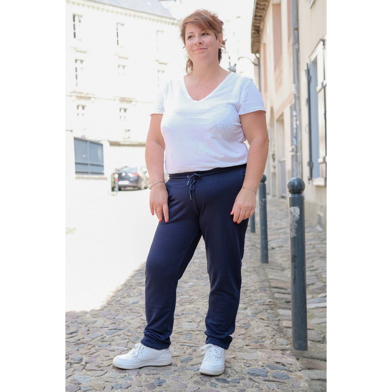 Le jogging moelleux mixte bleu nuit en coton bio 4