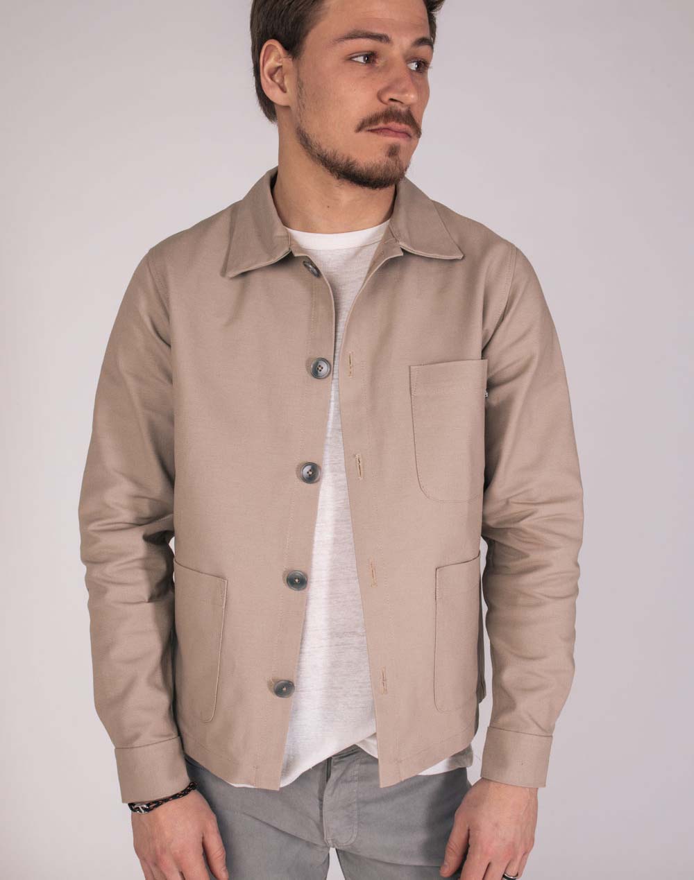 Veste Zularit Unisexe Upcyclé Beige 2