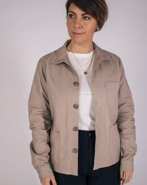 Veste Zularit Unisexe Upcyclé Beige 6