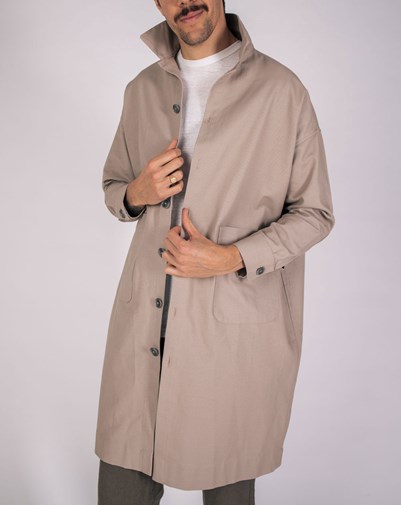 Manteau Zeres Unisexe Upcyclé Beige 