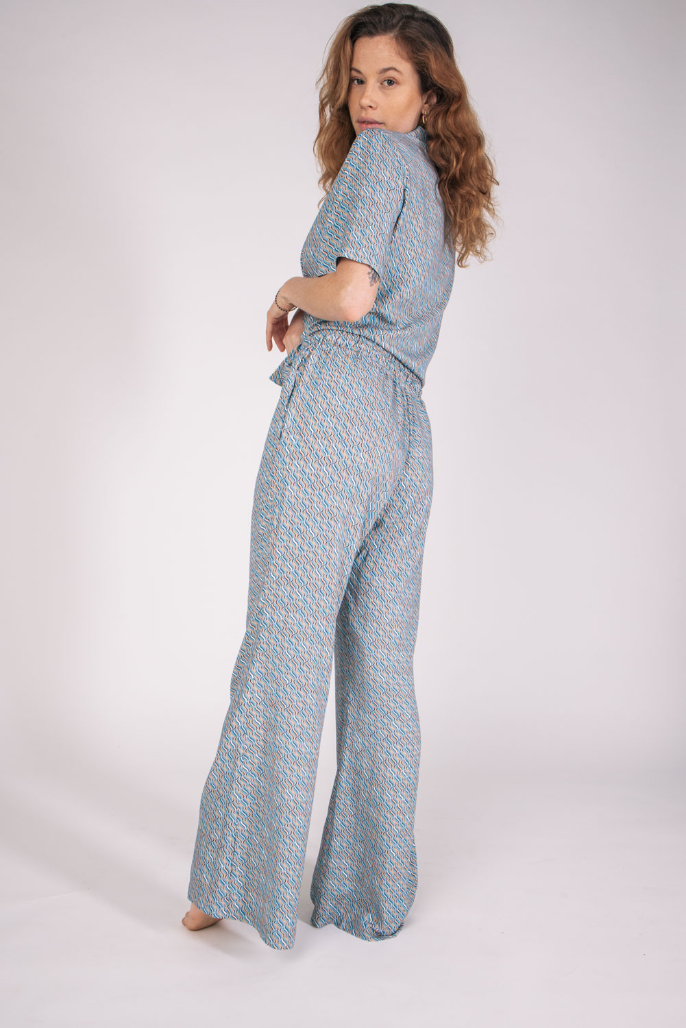 Pantalon évasé Zalm en Ecovero  3