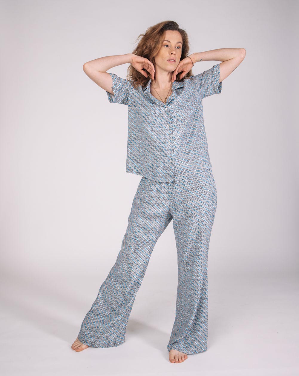 Pantalon évasé Zalm en Ecovero  2