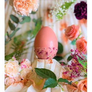 L'œuf "Calice" Rose de Damas