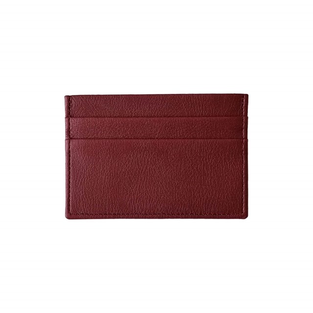 Porte-cartes plat en cuir de pomme bleu-nuit - Idée cadeau 3