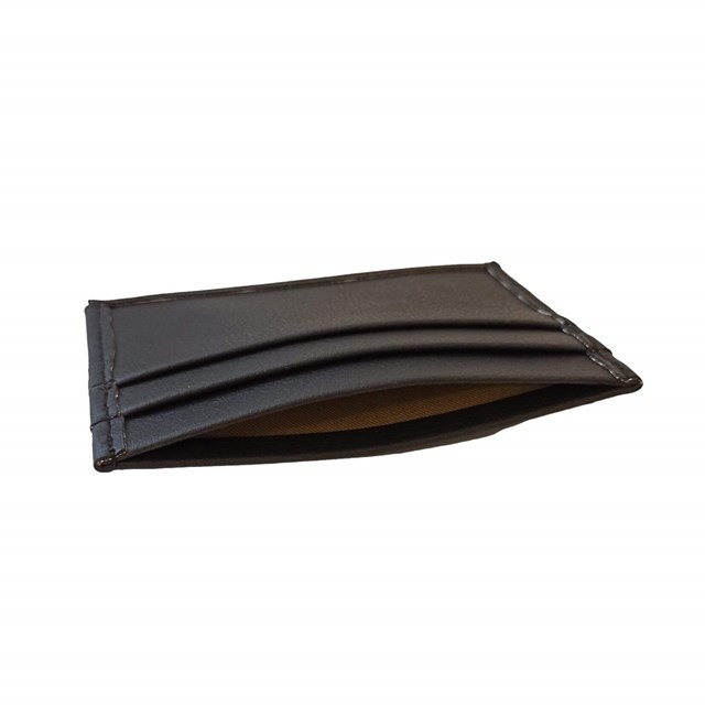 Porte-cartes plat en cuir de pomme bleu-nuit - Idée cadeau 4