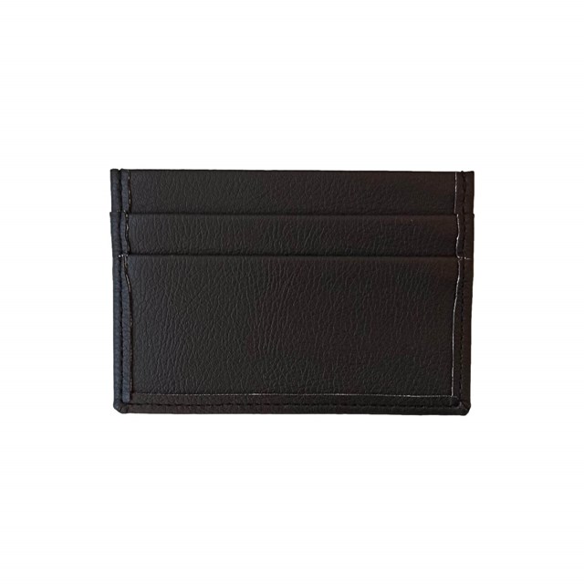 Porte-cartes plat en cuir de pomme bleu-nuit - Idée cadeau 6
