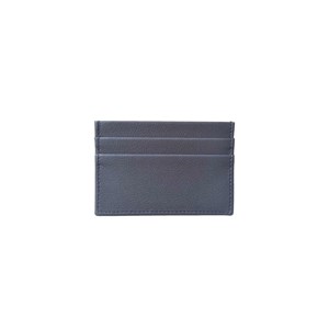 Porte-cartes plat en cuir de pomme bleu-nuit - Idée cadeau