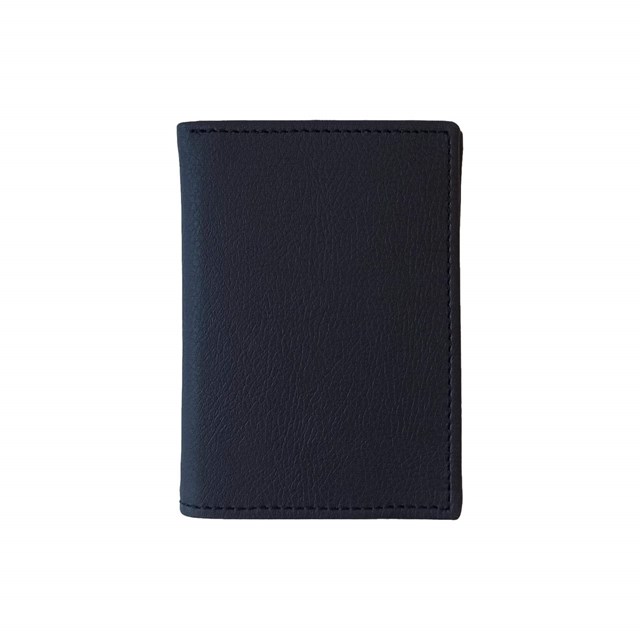 Porte-cartes en cuir de pomme bleu-nuit - Idée cadeau 2