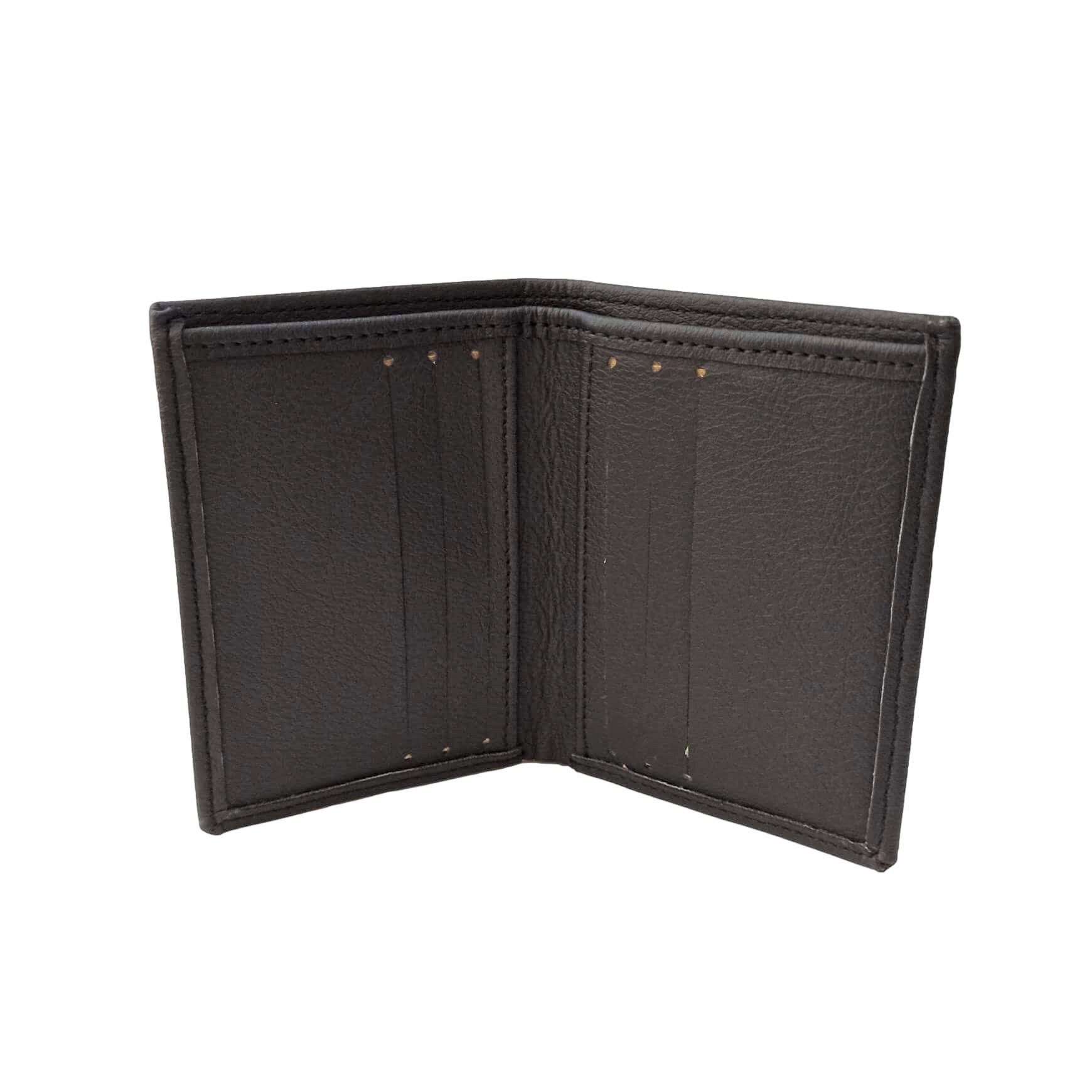 Porte-cartes en cuir de pomme bordeaux - Idée cadeau 11