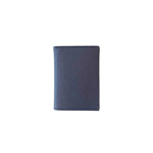 Porte-cartes en cuir de pomme bleu-nuit - Idée cadeau