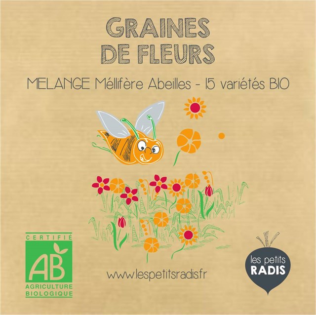 Mini-Kit Bombes de graines de fleurs mellifères BIO
