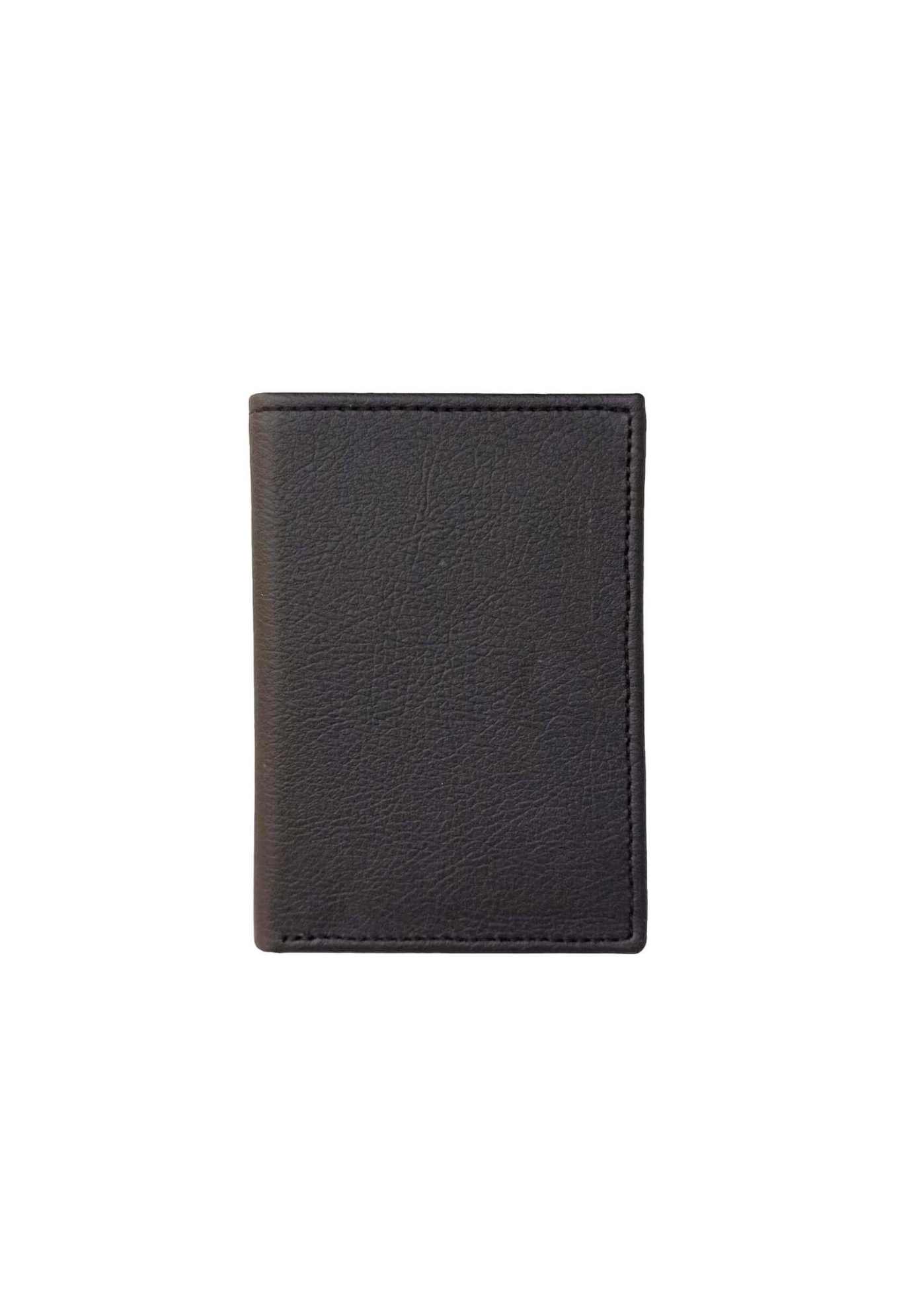 Porte-cartes en cuir de pomme noir - Idée cadeau 15