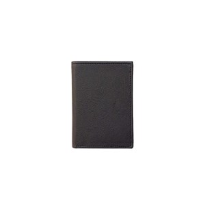 Porte-cartes en cuir de pomme noir - Idée cadeau