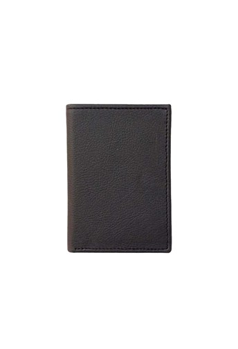 Porte-cartes en cuir de pomme noir - Idée cadeau
