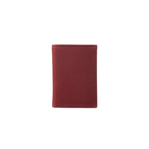 Porte-cartes en cuir de pomme bordeaux - Idée cadeau