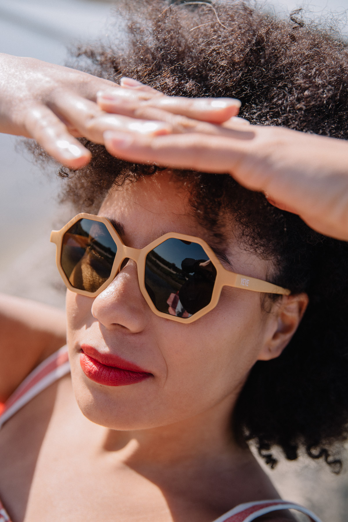 Lunettes de soleil YEYE adultes Jaune Moutarde 3