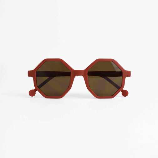 Lunettes de soleil YEYE adultes Rouge Terracotta