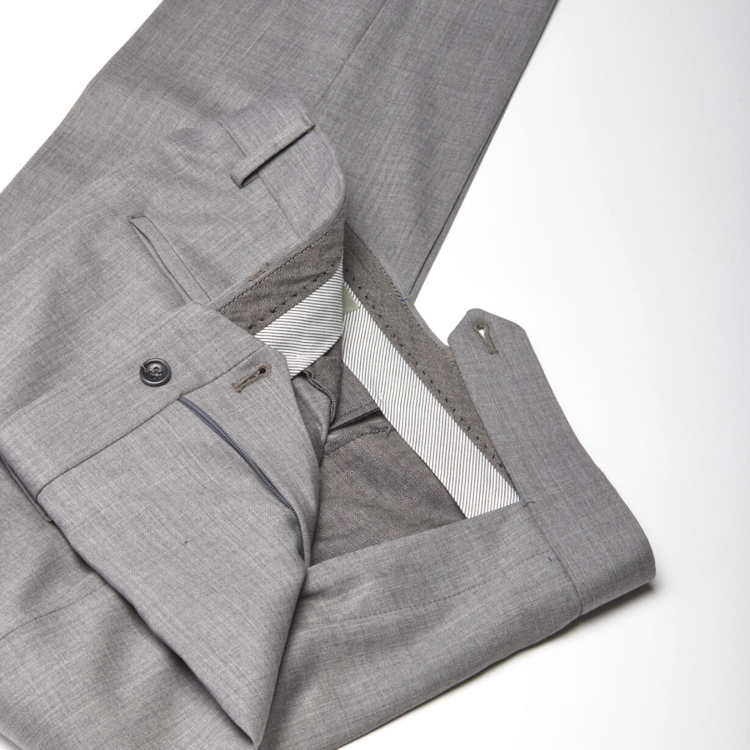 pantalon stretch en laine sèche gris, Gaston 3