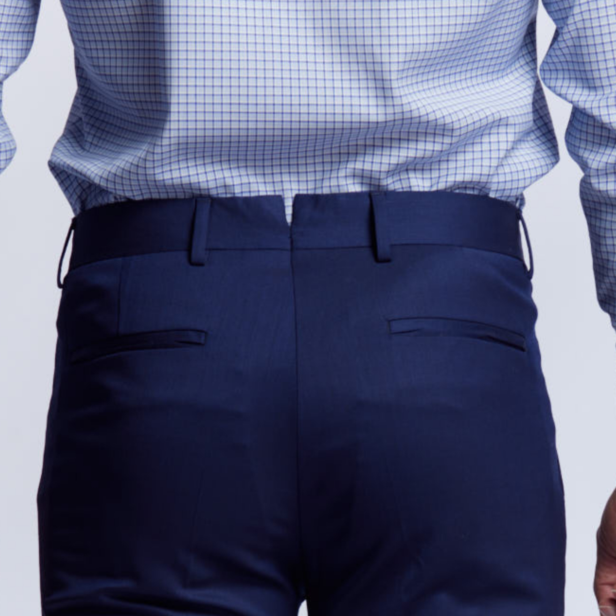 pantalon stretch en laine sèche bleu mazarine, Gaston 7